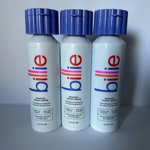 3 Billie Whipped Shave Cream Set of 3 – Coconut Oil & Aloe, 6.5 fl oz Each